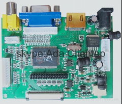 HDMI+VGA +2 AV LVDS 50 pin LCD display control board resolution Up to 1920*1080