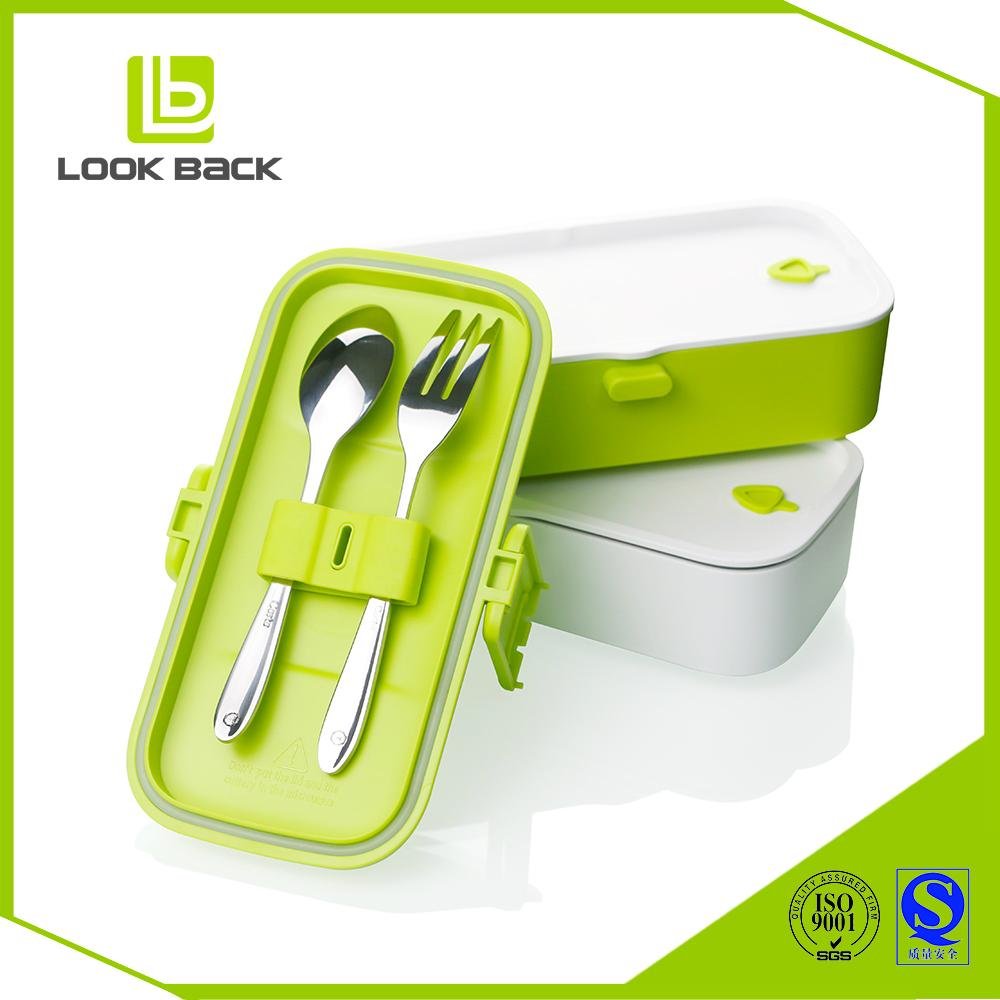 new products leakproof microwave safe lunch box with cutlery