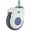 American Style Single Ball Bearing Plastic PU Medical Caster