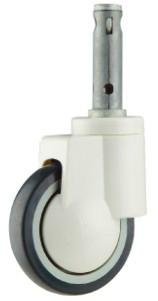 Plastic sigle Ball Bearing Medical Caster With Central control 2
