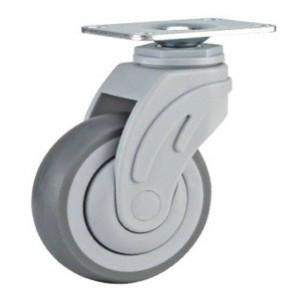 American Single Ball Bearing Plastic TPR Medical Caster 2