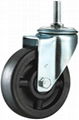 Medium Duty Double Ball Bearing high-temp Nylon Caster 1