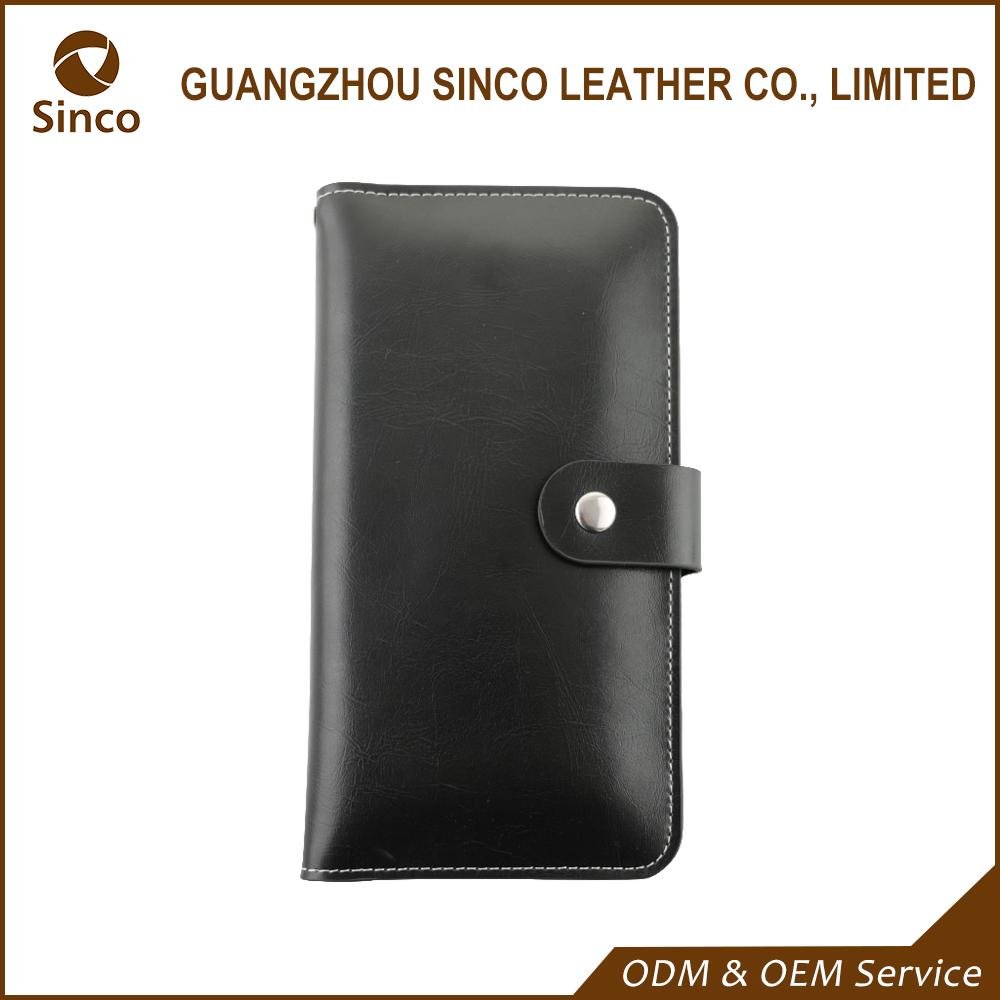 Factory price durable luxury genuine leather phone case with top grain cow leath 2