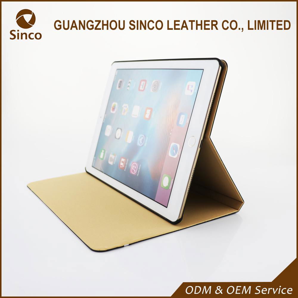 Whosesale pu leather stand cover case compatible flip case for ipad 1, 2 , 3 4