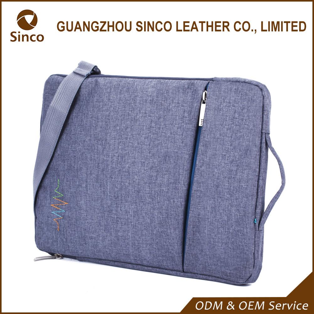 High class canvas material multifunction laptop shoulder computer bag