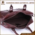 2017 design leather shoulder and hand 13'' laptop bag 3