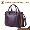 2017 design leather shoulder and hand 13'' laptop bag