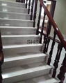 Natural style design well china beige marble stair steps 1