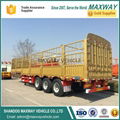 China triple axle cargo goods transport fence truck trailer for Sale 1