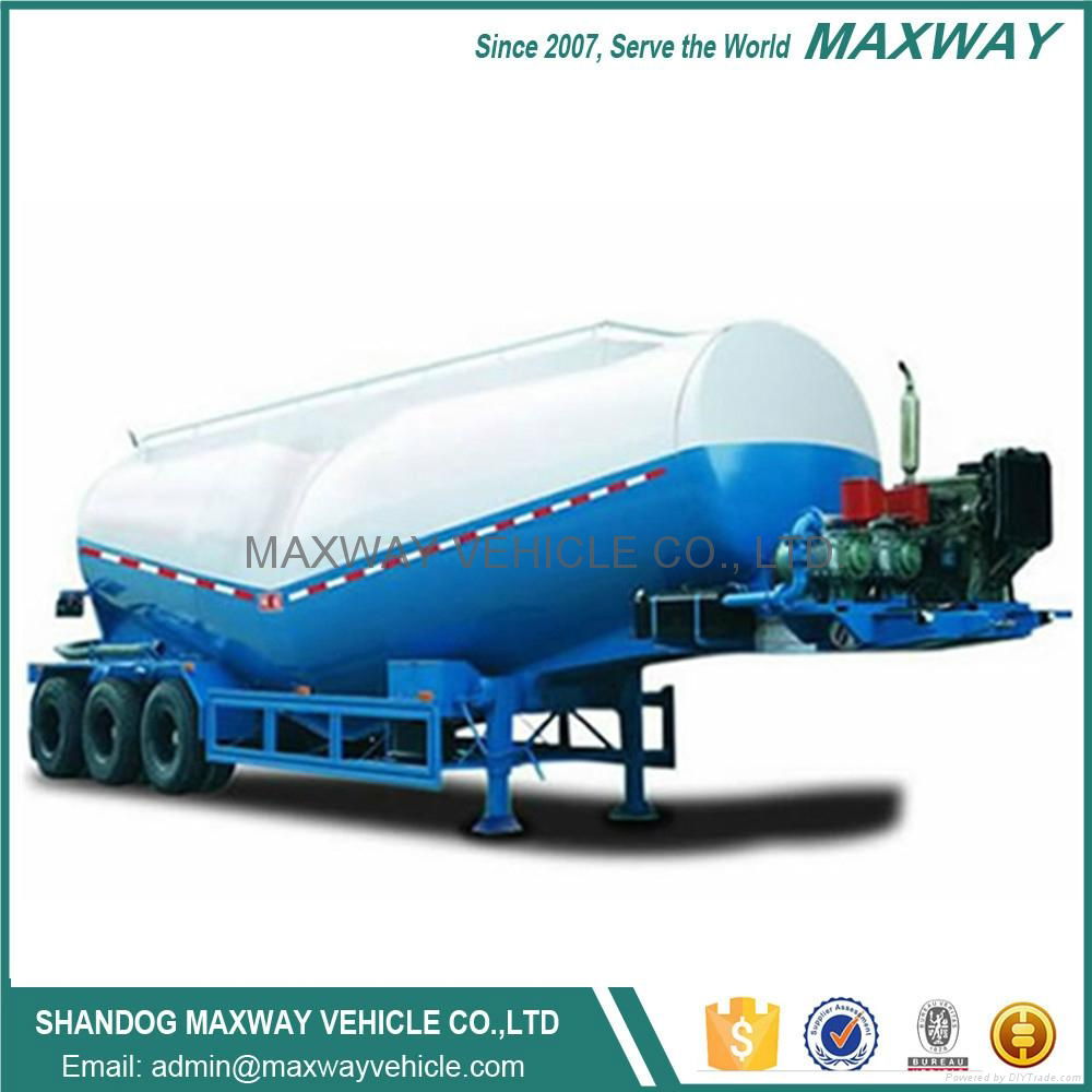 China 3 axle powder cement bulk truck semi trailer vehicle sale Price  3