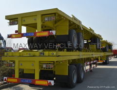 China High quality  flat bed semi truck trailer Sale Price