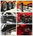 Port 3 Axle 40 ft container flatbed Skeleton semi truck trailer 5