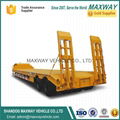 China High quality Lowbed Fuwa Axle semi truck trailer