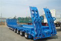 China brand 3axle 4axle Lowbed semi truck trailer sale price 2
