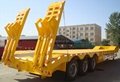China brand 3axle 4axle Lowbed semi truck trailer sale price 3