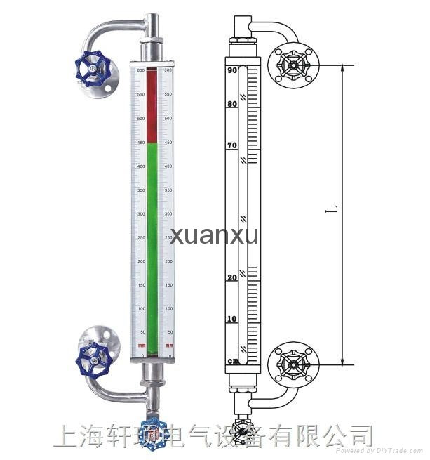 UGS彩色石英玻璃管液位計