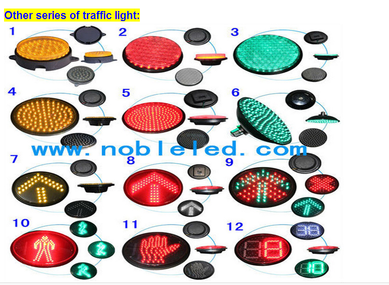 200mm led red solar traffic flashing lights blinker 4