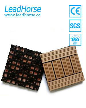 Eco-Friendly Wood Plastic Composite DIY Decking Tiles  5