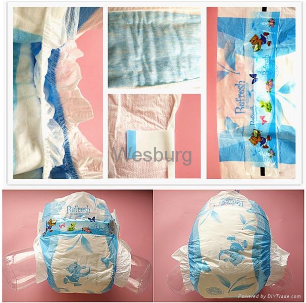 b grade baby diaper in china WB03 Wesburg or OEM (China