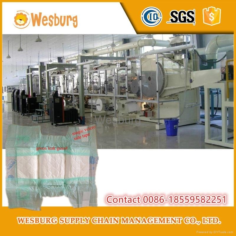 Wholesler best selling disposable baby diaper machine price 3