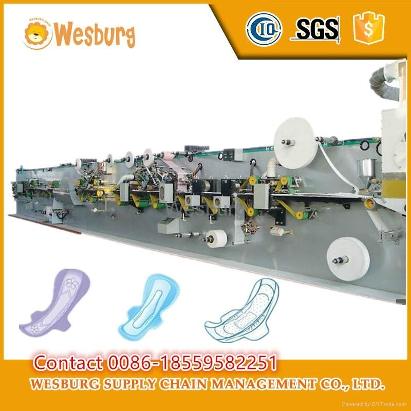 Sanitary pads making machine sanitary napkin machine