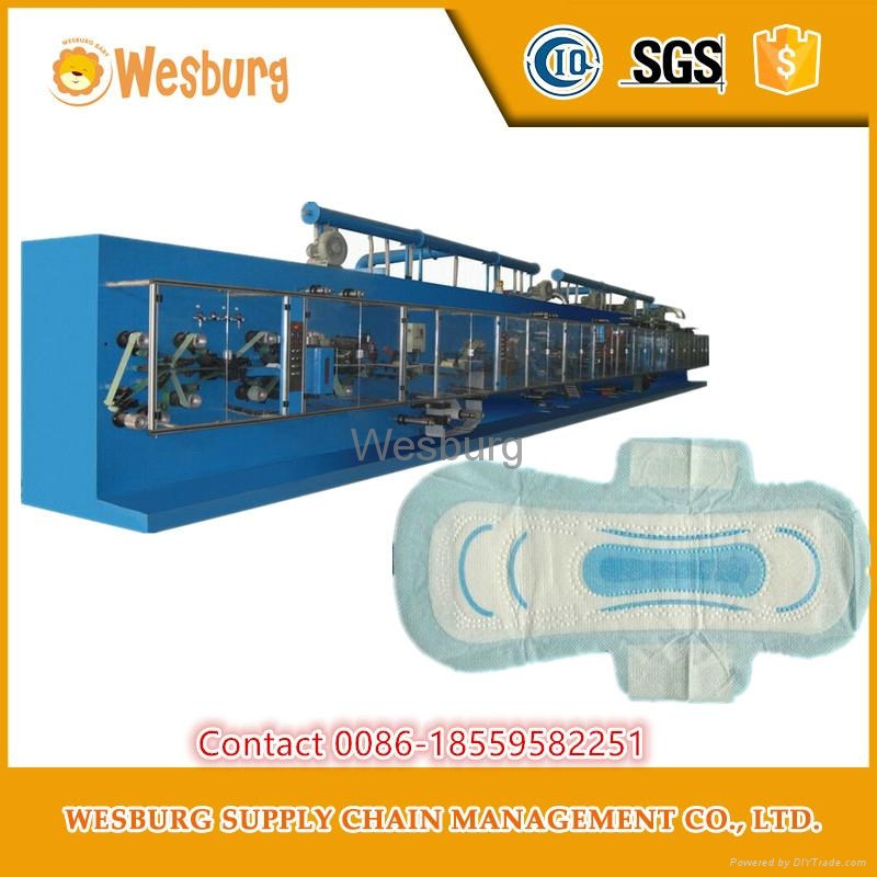 Sanitary pads making machine sanitary napkin machine WB12 OEM