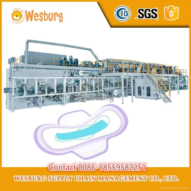 Sanitary pads making machine sanitary napkin machine WB12 OEM