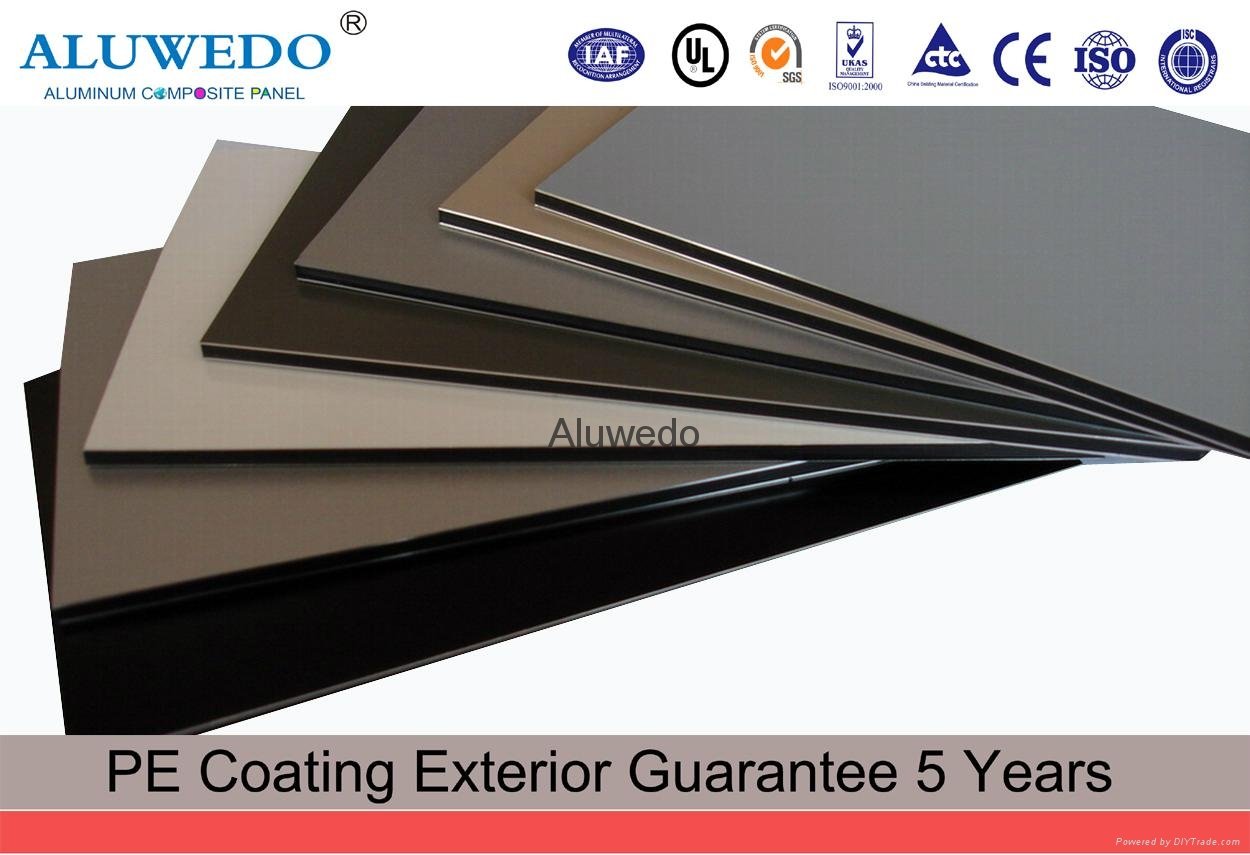 4mm PVDF aluminum composite material ACP for facada building wall cladding panel 4