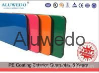 4mm PE Solid color aluminum composite panel interior or exterior ACP ACM 