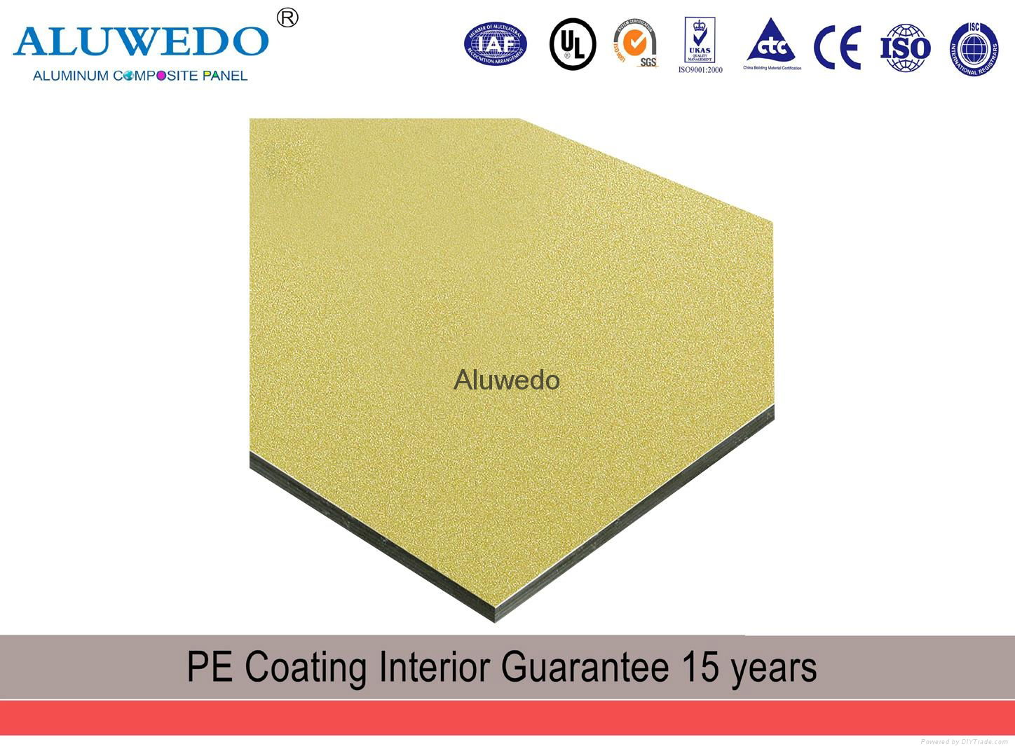 3mm/4mm Glittering PE PVDF Aluminium Composite Panel Building Material 5