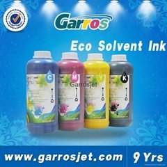 Garros CMYK eco solvent ink for DX5 DX7 printhead 