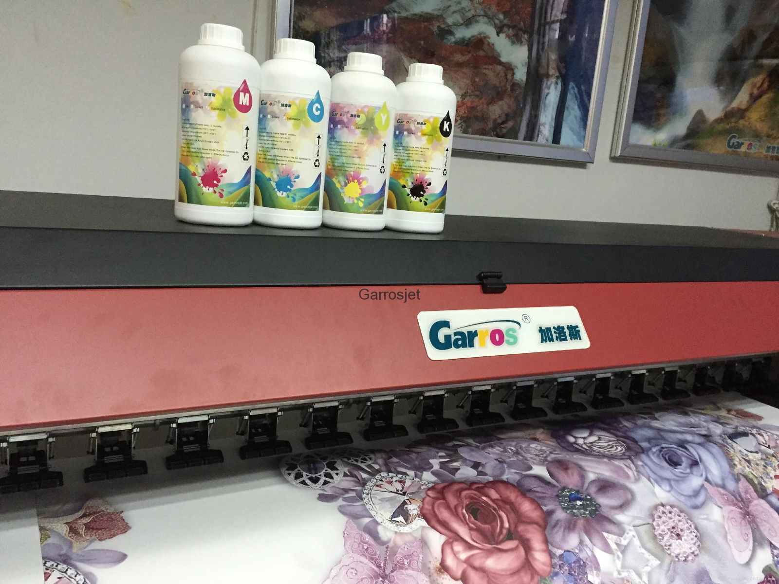 Garros CMYK sublomation ink  for DX5 DX7 printhead  2