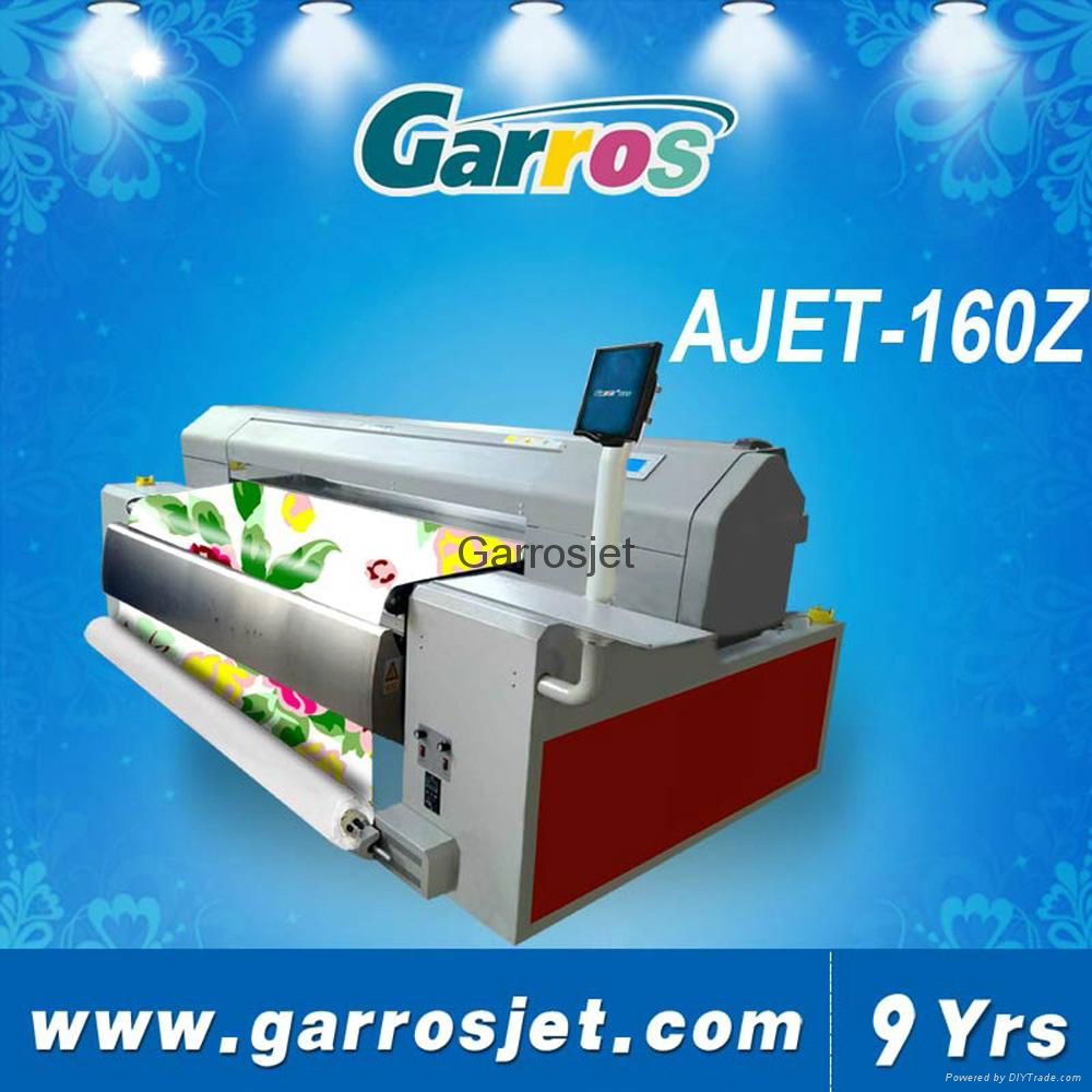 1.6m wide format textile fabric printer belt type flatbed printing machine 4