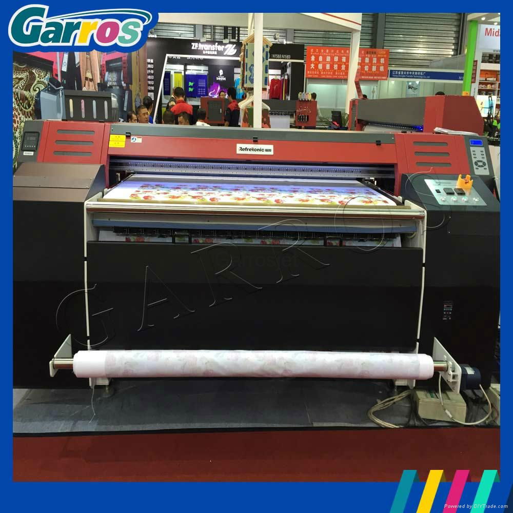 Garros 1.8m industrial cotton fabric printer digital inkjet textile belt printer 3