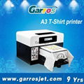 Garros Top-selling Garros A3 t shirt printing machine cotton tshirt printer