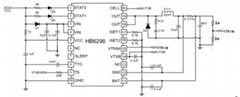 開關型單節兩節鋰離子鋰聚合物充電管理芯片hb6298