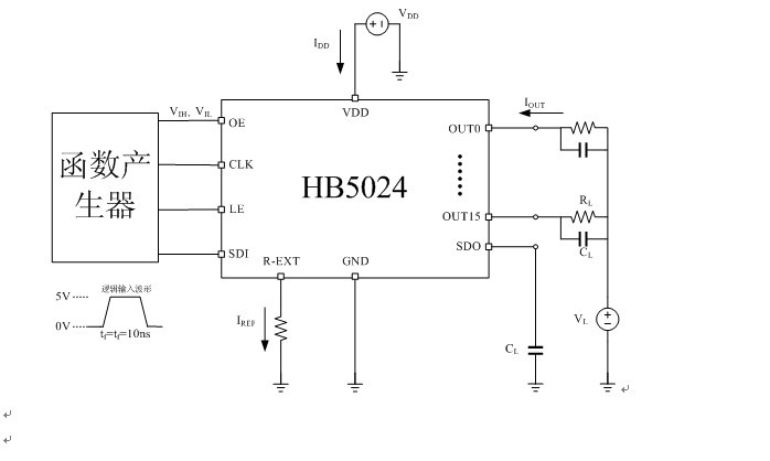 高精度16位LED恒流驱动器HB5024 2