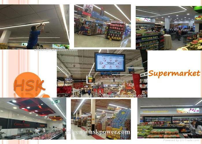 LED Linear Ceiling Light For Supermarket 600mm 900mm 1200mm 1500mm 4