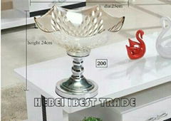 home decoration glass fruit plate