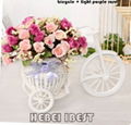 2017 Rattan plaited bicycle artificial flower for home decoration