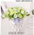 2017 Rattan plaited bicycle artificial flower for home decoration 4