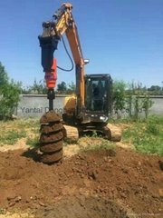 Hydraulic Excavator Auger Boring Machine
