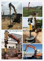 Hydraulic Excavator Auger Boring Machine 5