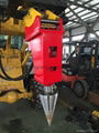 Excavator Mounted Log cone screw splitter 4