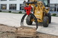 Excavator Mounted Log cone screw