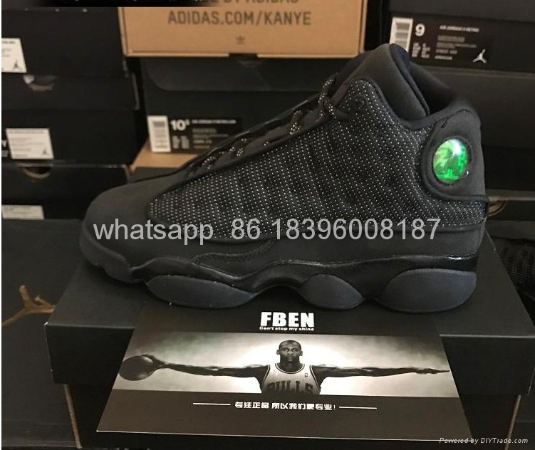       Air Jordan 13 Black Cat 3M shoes  AJ13 basketball shoes Wholesale 
