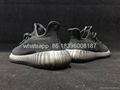        Yeezy 350V2 ALL Black Real Boost  running shoes wholesale freeshipping  8