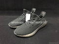        Yeezy 350V2 ALL Black Real Boost  running shoes wholesale freeshipping  3