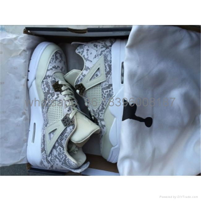 Authentic      Air Jordan 4 Premium Snakeskin shoes free shipping hot shoes AJ4  3