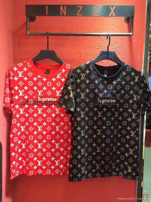 Louis Vuitton Supreme Shirt Brown - Just Me and Supreme